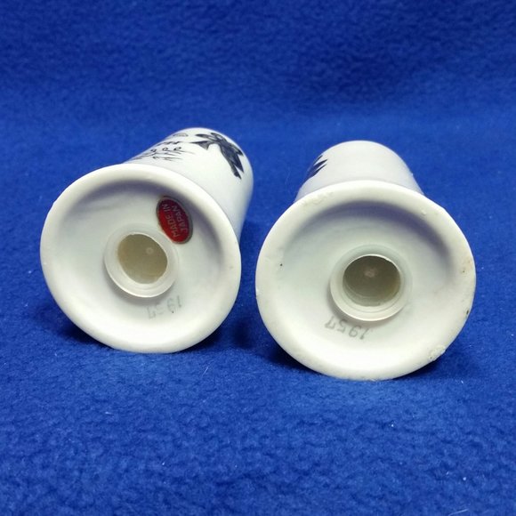 25th Silver Anniversary Salt & Pepper Shakers White & Silver Pre-Owned No Box - Picture 10 of 10